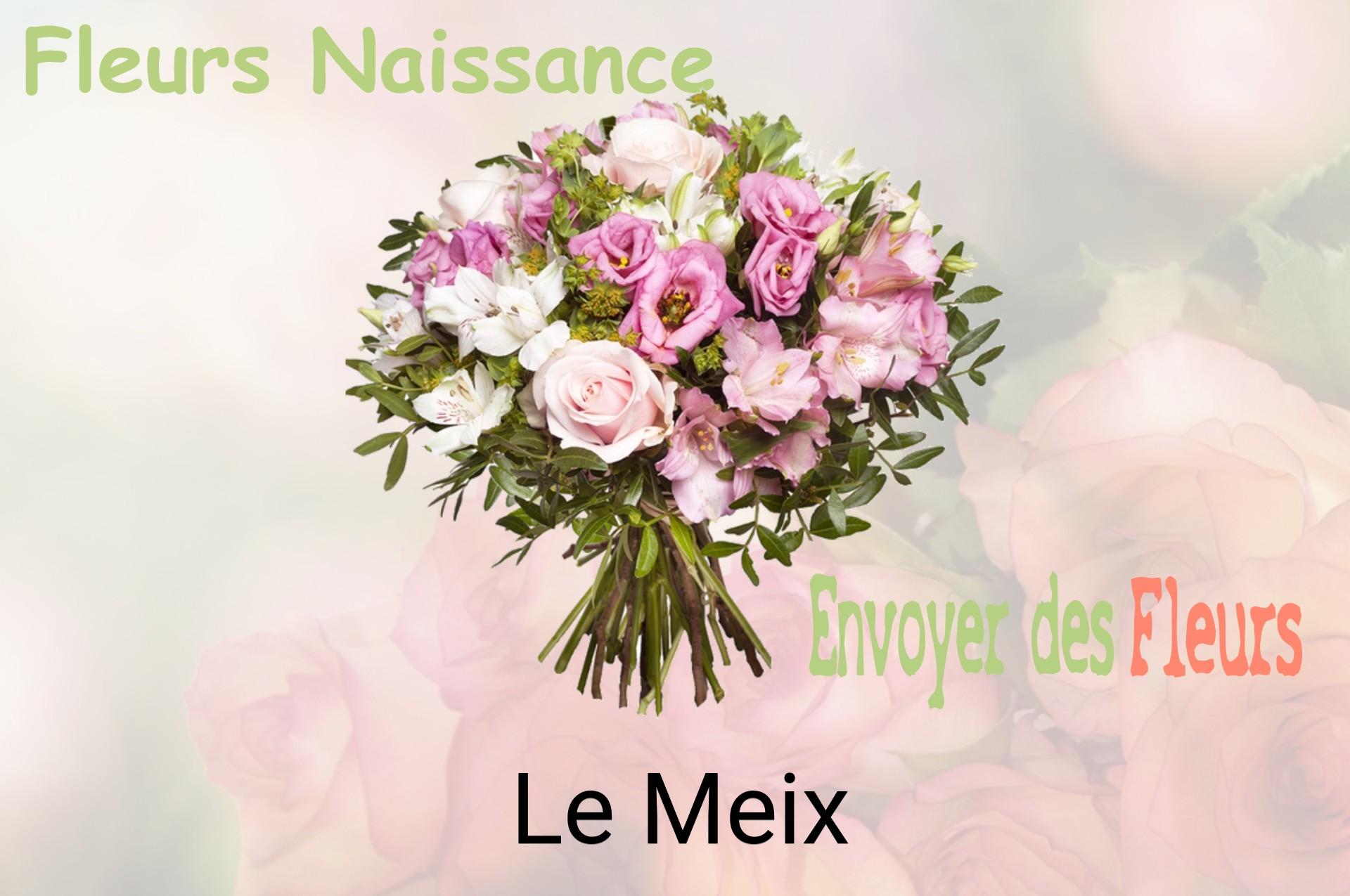 Bouquet de fleurs de naissance livré à Le Meix